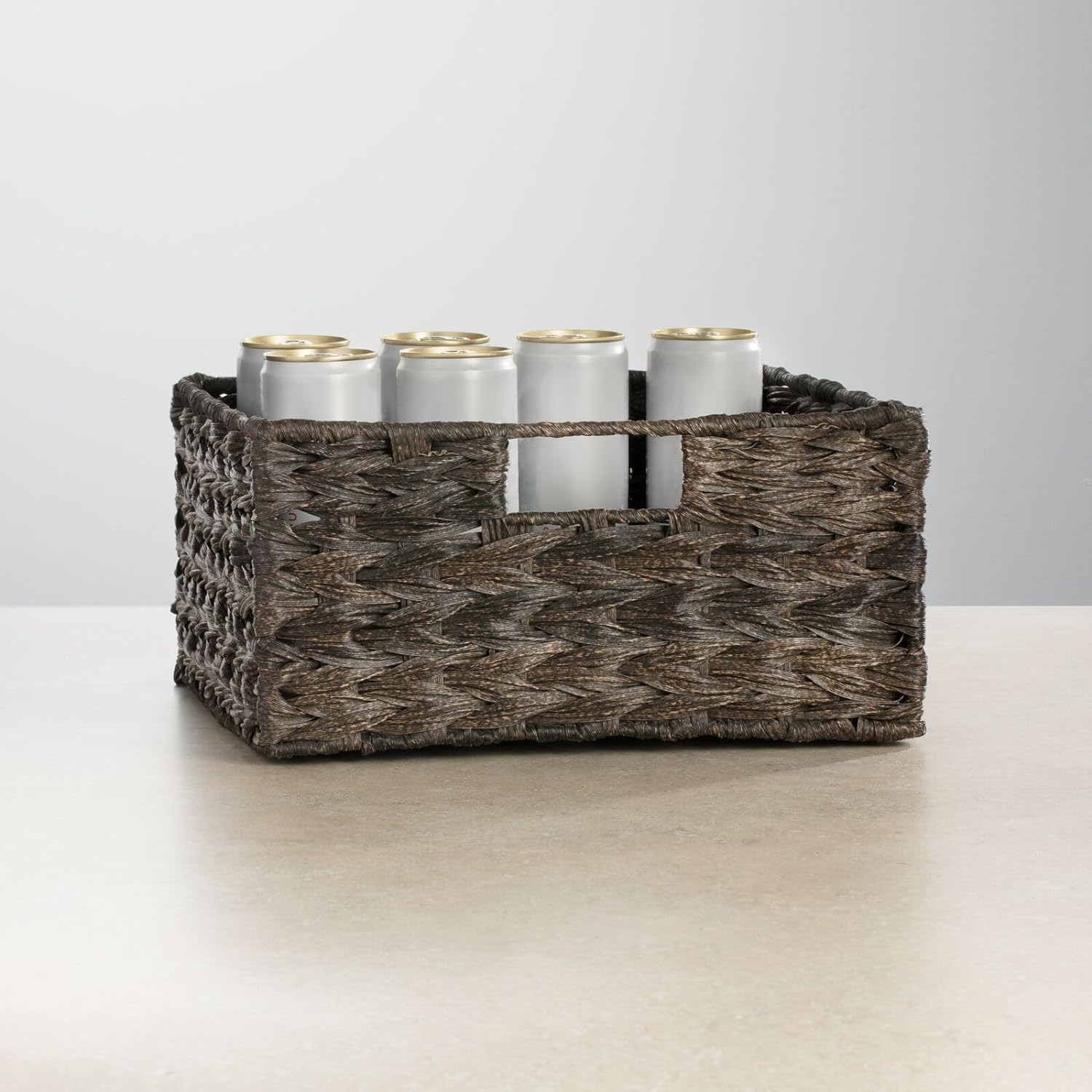 Woven Farmhouse Kitchen Pantry Food Storage Organizer