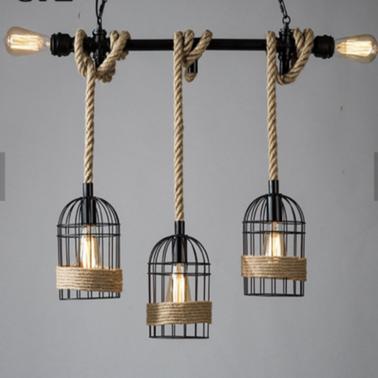 Loft industrial Iron water Pipe Vintage pendant lamp