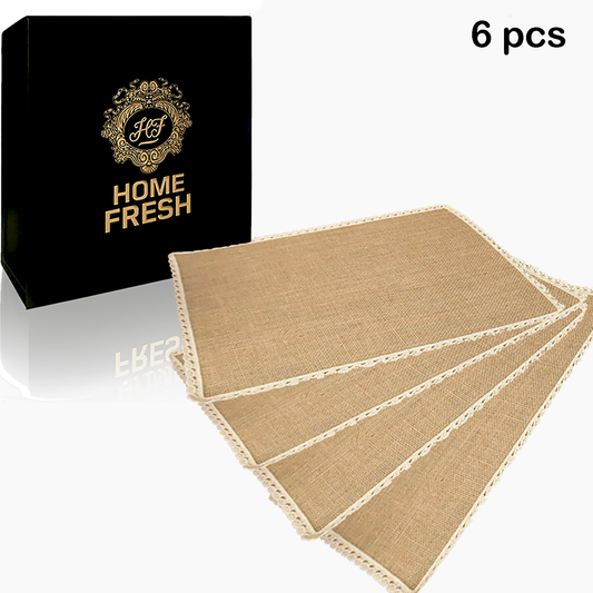 100% Jute12 sets Burlap Placemats Rustic Tablemats .