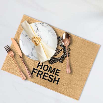 100% Jute 12 pcs Burlap Placemats Rustic Tablemats .